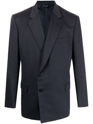 Dunhill wrap single-breasted blazer - Blue