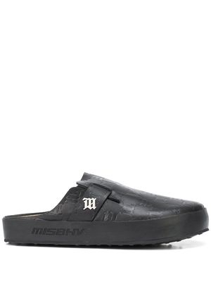 MISBHV leather home shoes - Black