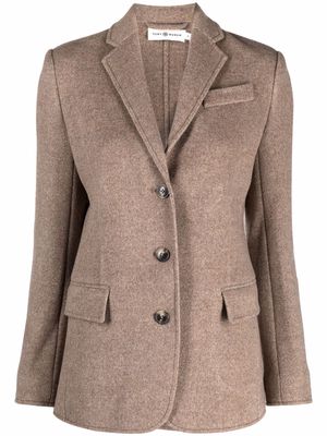 Tory Burch single-breasted wool blazer - Neutrals