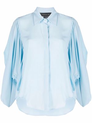 Federica Tosi long-sleeve button-fastening shirt - Blue
