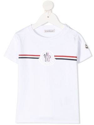 Moncler Enfant logo patch T-shirt - White