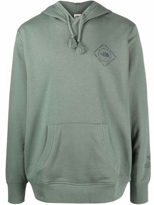 The North Face logo-print drawstring hoodie - Green
