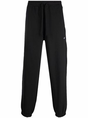 Levi's embroidered-logo cotton track trousers - Black