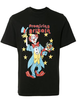 Martine Rose Promising Britain clown T-shirt - Black