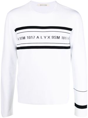 1017 ALYX 9SM logo crew neck jumper - White