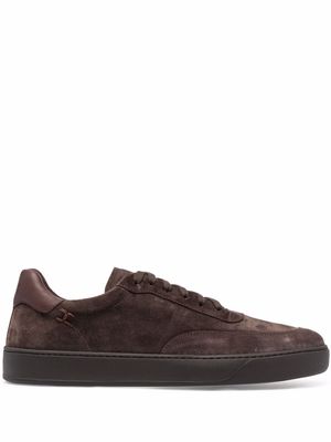 Henderson Baracco almond toe lace-up sneakers - Brown