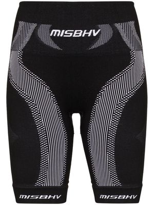 MISBHV high-waisted sport knit shorts - Black