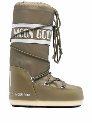 Moon Boot Kids Icon lace-up snow boots - Green
