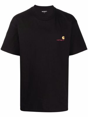 Carhartt WIP logo-embroidered cotton T-shirt - Black