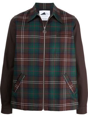 Anglozine Layne tartan-check shirt jacket - Green