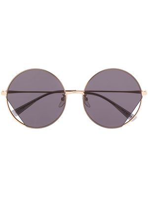 Moschino Eyewear round frame sunglasses - Gold