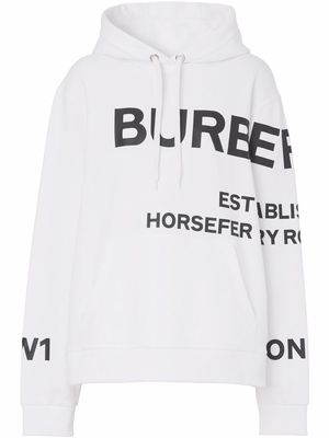 Burberry Horseferry print hoodie - White