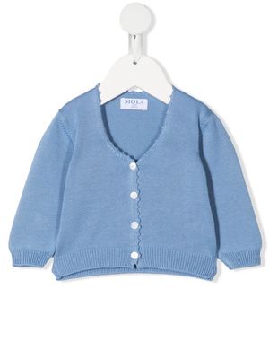 Siola knitted-cotton cardigan - Blue