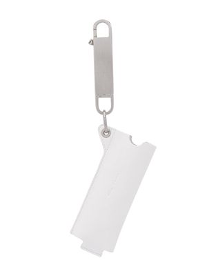 Rick Owens pouch keyring - White