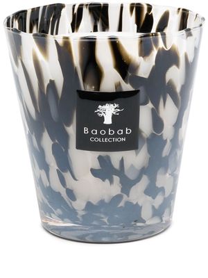 Baobab Collection Max 16 abstract-print candle - Black