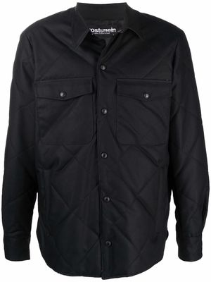 Costumein collared quilted jacket - Black