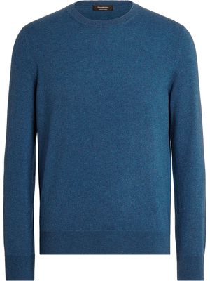 Ermenegildo Zegna crew-neck fine-knit jumper - Blue