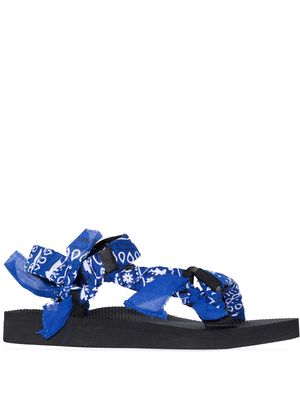 Arizona Love Trekky bandana-print sandals - Blue