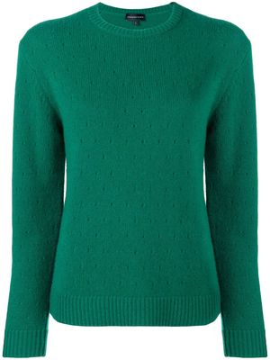 Cashmere In Love cashmere perforated pattern jumper - Green