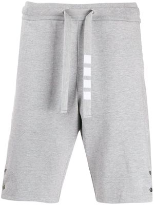 Thom Browne side vent 4-Bar track shorts - Grey