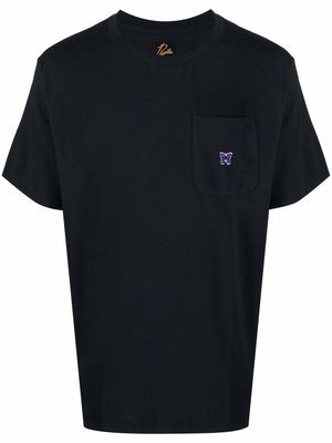 Needles butterfly-motif T-shirt - Black