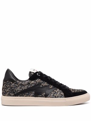 Zadig&Voltaire flash-detail panelled trainers - Black