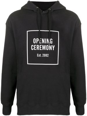 Opening Ceremony Logo Box relaxed-fit hoodie - Black
