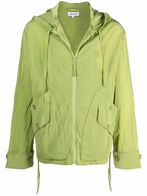Kenzo hooded zip-up lightweight jacket - Green