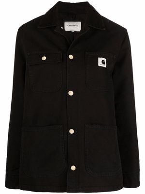Carhartt WIP logo organic cotton jacket - Black