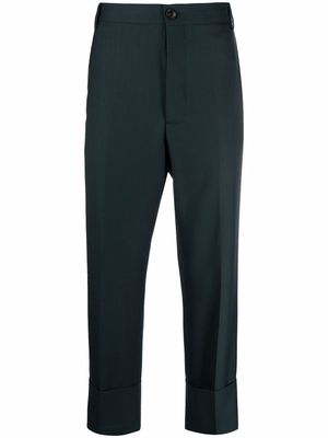 Vivienne Westwood cropped-leg trousers - Green
