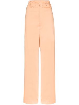 Low Classic belted paperbag trousers - Orange