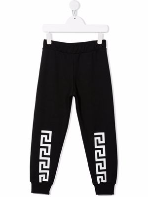 Versace Kids logo-print sweatpants - Black