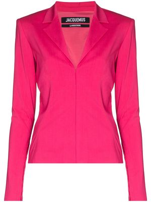 Jacquemus Le Veste fitted blazer shirt - Pink