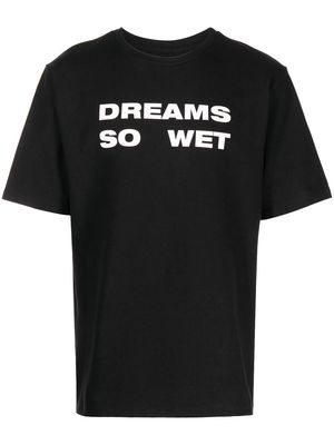Liberal Youth Ministry Dreams So Wet slogan-print T-shirt - Black