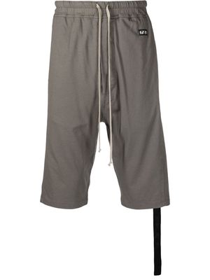 Rick Owens DRKSHDW drawstring drop-crotch shorts - Neutrals