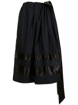 Sofie D'hoore bow-tie panelled skirt - Black