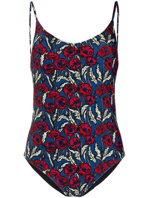 La DoubleJ Amalfi floral swimsuit - Blue