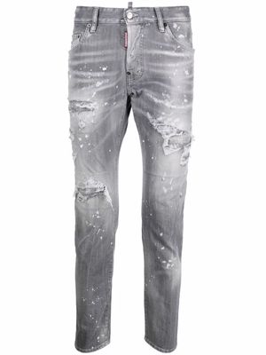 Dsquared2 distressed-effect slim-fit jeans - Grey