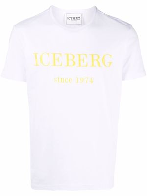 Iceberg logo-print cotton T-shirt - White