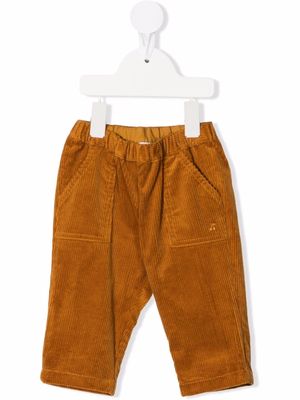 Bonpoint corduroy stretch-cotton trousers - Brown