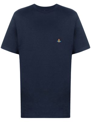 Vivienne Westwood orb-embroidered T-shirt - K401 NAVY