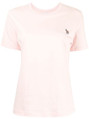 PS Paul Smith chest logo-patch T-shirt - Pink