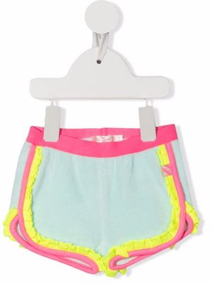 Billieblush colour-block fitted shorts - Blue