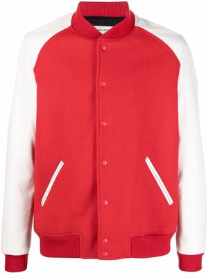 Zadig&Voltaire Birdieh two-tone bomber jacket - Red