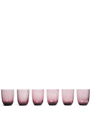 NasonMoretti Idra water glass - set of six - Pink