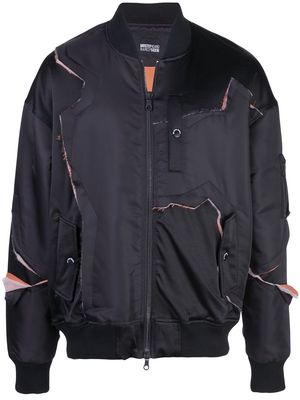 Mostly Heard Rarely Seen Fray With Me bomber jacket - Black