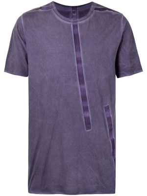 Isaac Sellam Experience tape-detail short-sleeved T-shirt - Purple