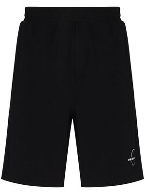 Helmut Lang logo-embroidered track shorts - Black