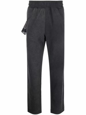 Givenchy scarf-detail cotton track pants - Black