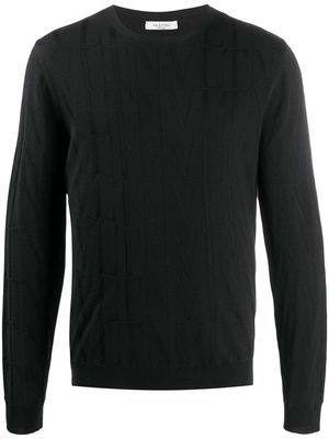 Valentino VLTN jacquard jumper - Black